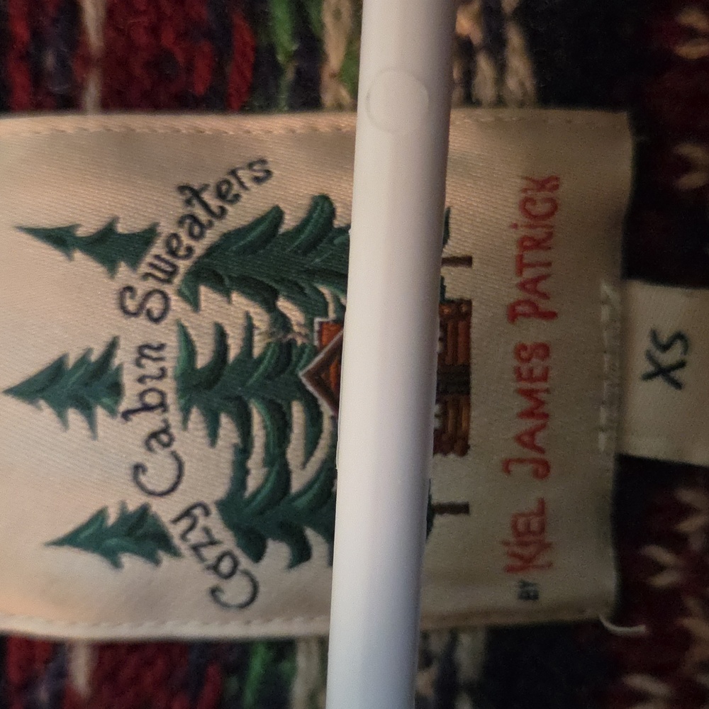 Keil James Patrick Beautiful Ski Sweater, Cozy Cabin, XS, Wool👌 - Picture 3 of 4